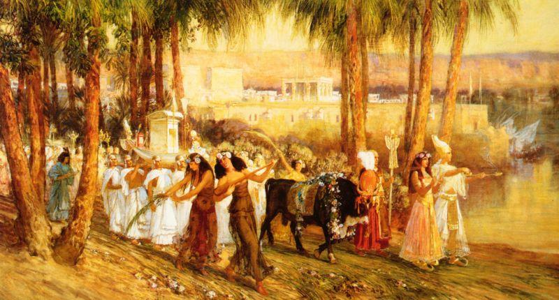 Frederick Arthur Bridgman Procession in Honor of Isis Germany oil painting art